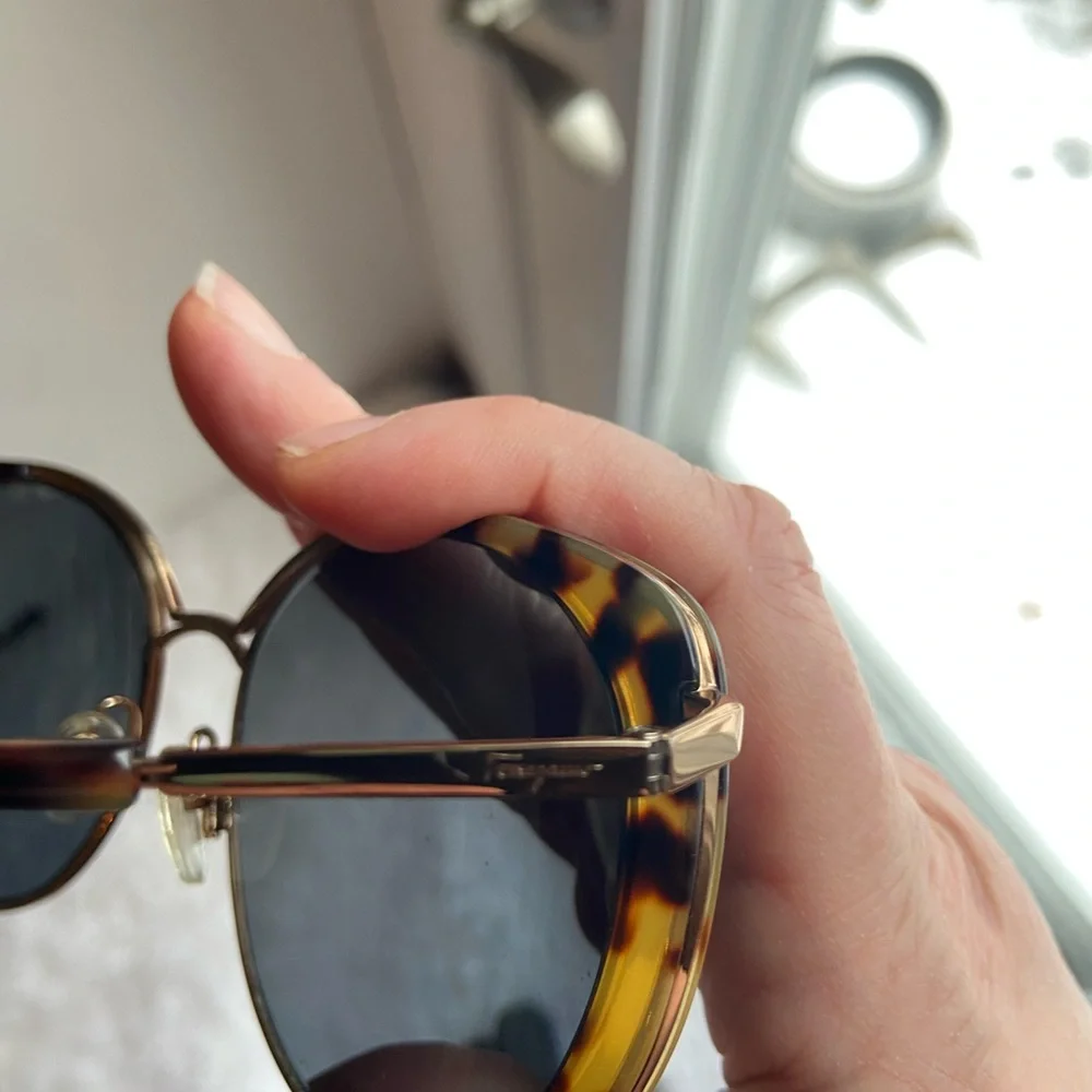 Salvatore Ferragamo Sunglass Frames SF207S 766 Amber Gold Tortoise 60mm